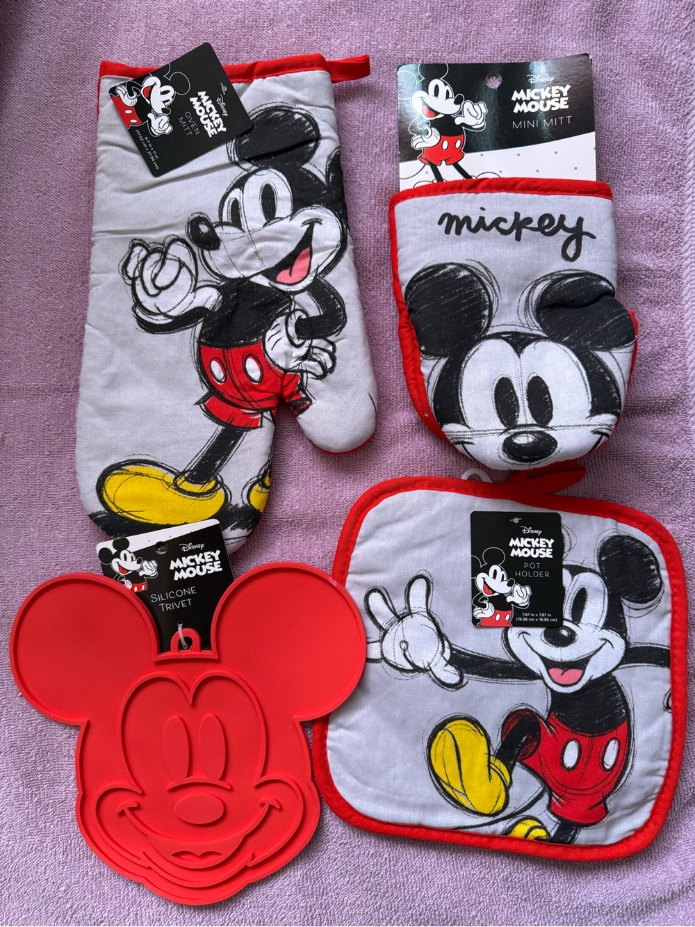 Disney Mickey Mouse Kitchen Set - Red, Black, Yellow
